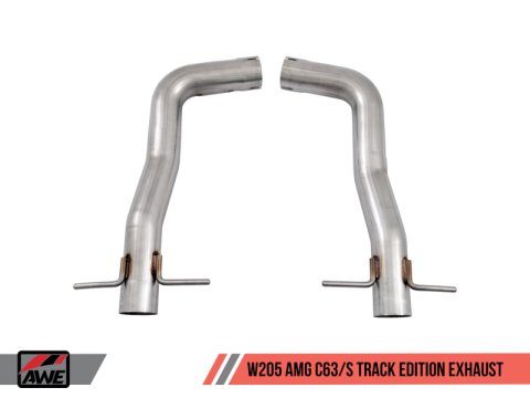 AWE Tuning Mercedes-Benz W205 AMG C63/S Sedan Track Edition Exhaust System (no tips) thumbnail 6