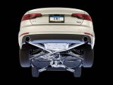 AWE Tuning Audi B9 A4 Track Edition Exhaust Dual Outlet - Chrome Silver Tips (Includes DP) thumbnail 2