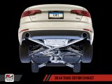 AWE Tuning Audi B9 A4 Track Edition Exhaust Dual Outlet - Chrome Silver Tips (Includes DP) thumbnail 6