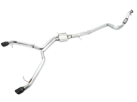 AWE Tuning Audi B9 A4 Track Edition Exhaust Dual Outlet - Diamond Black Tips (Includes DP) thumbnail 1