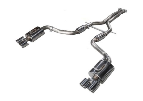 AWE Tuning Panamera 2/4 Track Edition Exhaust (2011-2013) - w/Chrome Silver Tips thumbnail 2