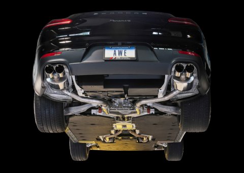AWE Tuning Panamera 2/4 Track Edition Exhaust (2011-2013) - w/Chrome Silver Tips thumbnail 9