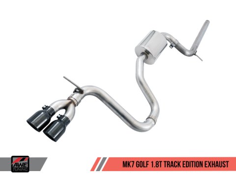 AWE Tuning VW MK7 Golf 1.8T Track Edition Exhaust w/Diamond Black Tips (90mm) thumbnail 4