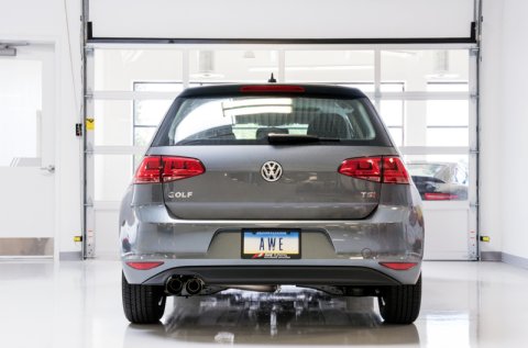 AWE Tuning VW MK7 Golf 1.8T Track Edition Exhaust w/Diamond Black Tips (90mm) thumbnail 9