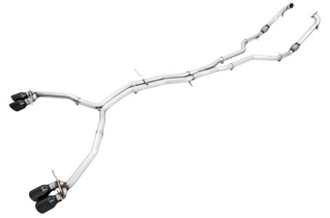 AWE Tuning Audi B9 S4 Track Edition Exhaust - Non-Resonated (Black 102mm Tips) thumbnail 2