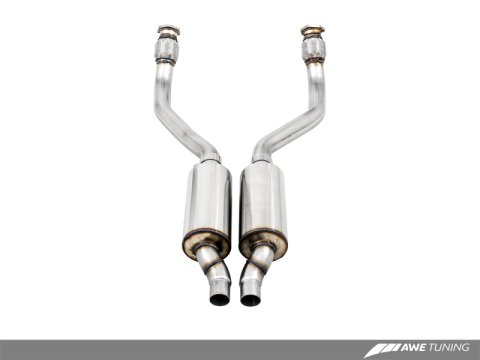 AWE Tuning Audi B8 / C7 3.0T Resonated Downpipes for S4 / S5 / A6 / A7 thumbnail 5