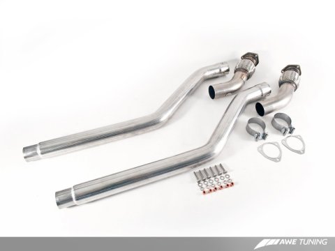 AWE Tuning Audi B8 3.0T Non-Resonated Downpipes for S4 / S5 thumbnail 1