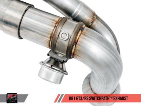 AWE Tuning Porsche 991 GT3 / RS SwitchPath Conversion Kit (Requires AWE Tuning Center Muffler) thumbnail 6