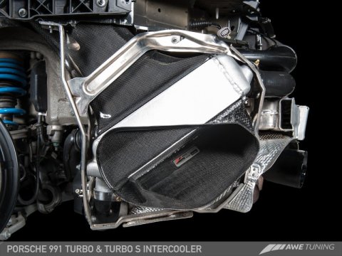 AWE Tuning Porsche 991 (991.2) Turbo/Turbo S Performance Intercooler Kit thumbnail 4