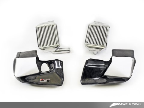 AWE Tuning Audi 2.7T Performance Intercooler Kit - w/Carbon Fiber Shrouds thumbnail 3