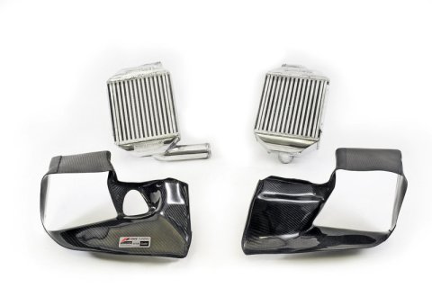 AWE Tuning Audi 2.7T Performance Intercooler Kit - w/Carbon Fiber Shrouds thumbnail 6