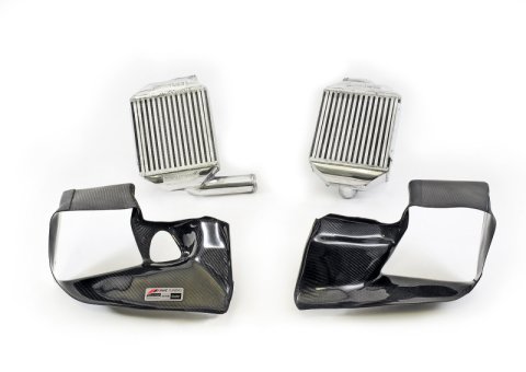 AWE Tuning Audi 2.7T Performance Intercooler Kit - w/Carbon Fiber Shrouds thumbnail 7