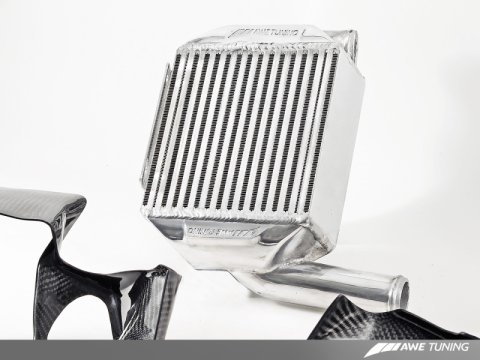 AWE Tuning Audi 2.7T Performance Intercooler Kit - w/Carbon Fiber Shrouds thumbnail 9