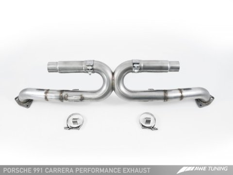 AWE Tuning 991 Carrera Performance Exhaust - Use Stock Tips thumbnail 1