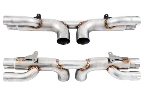 AWE Tuning Porsche 991 GT3 / RS Center Muffler Delete - Diamond Black Tips thumbnail 3