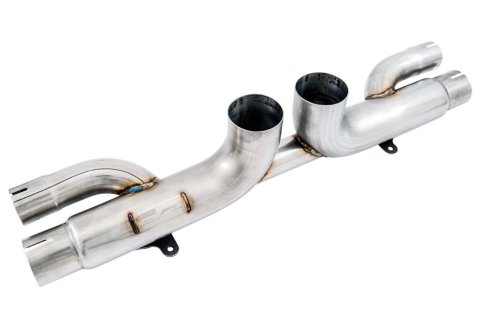 AWE Tuning Porsche 991 GT3 / RS Center Muffler Delete - Diamond Black Tips thumbnail 4