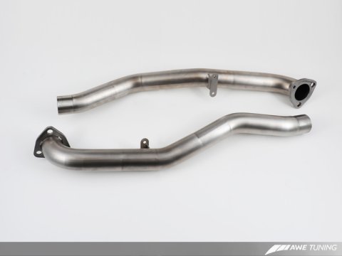 AWE Tuning Porsche 997.2 Performance Cross Over Pipes thumbnail 2