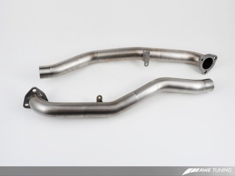 AWE Tuning Porsche 997.2 Performance Cross Over Pipes thumbnail 3