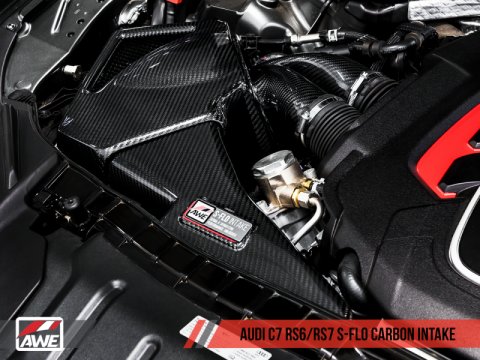 AWE Tuning Audi C7 RS6 / RS7 4.0T S-FLO Carbon Intake V2 thumbnail 5