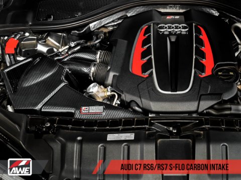 AWE Tuning Audi C7 RS6 / RS7 4.0T S-FLO Carbon Intake V2 thumbnail 7