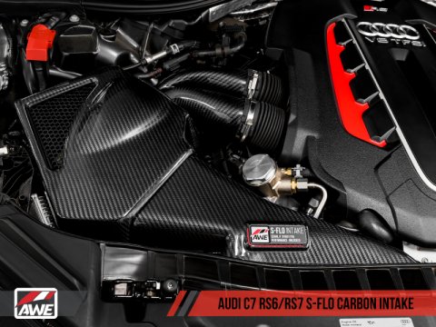 AWE Tuning Audi C7 RS6 / RS7 4.0T S-FLO Carbon Intake V2 thumbnail 8