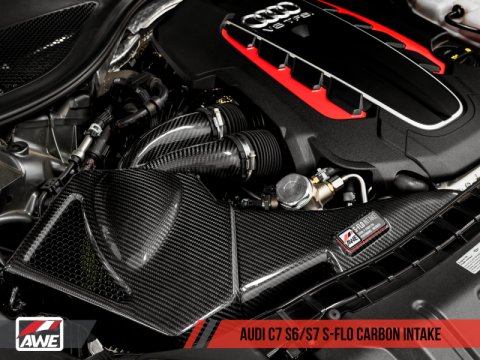 AWE Tuning Audi C7 S6 / S7 4.0T S-FLO Carbon Intake V2 thumbnail 6