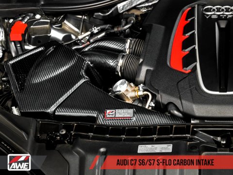 AWE Tuning Audi C7 S6 / S7 4.0T S-FLO Carbon Intake V2 thumbnail 7
