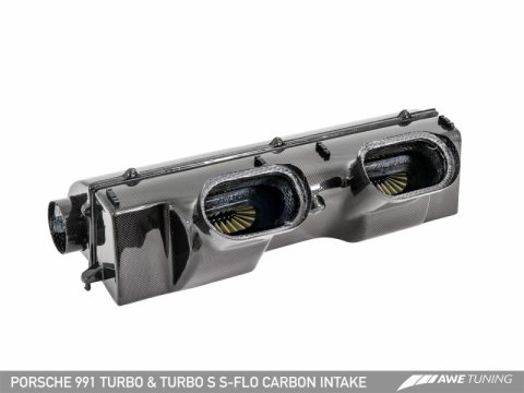 AWE Tuning Porsche 991 (991.2) Turbo and Turbo S S-FLO Carbon Intake thumbnail 4