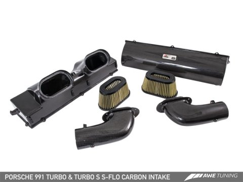 AWE Tuning Porsche 991 (991.2) Turbo and Turbo S S-FLO Carbon Intake thumbnail 5