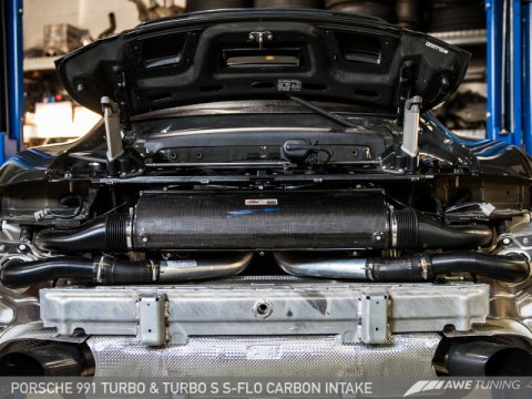AWE Tuning Porsche 991 (991.2) Turbo and Turbo S S-FLO Carbon Intake thumbnail 9