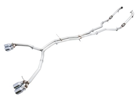 AWE Tuning Audi B9 S5 Coupe 3.0T Track Edition Exhaust - Chrome Silver Tips (102mm) thumbnail 4