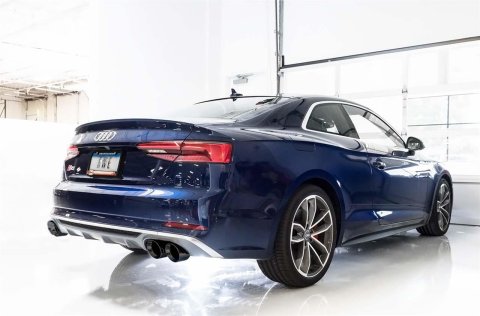 AWE Tuning Audi B9 S5 Coupe SwitchPath Exhaust w/ Black Diamond Tips (102mm) thumbnail 1