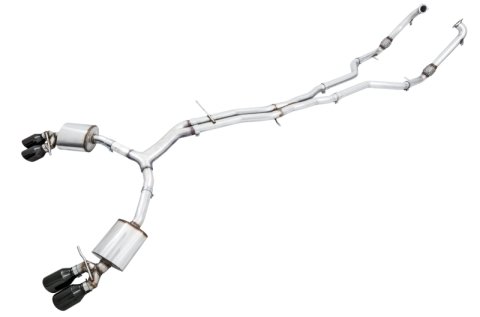 AWE Tuning Audi B9 S5 Sportback Touring Edition Exhaust - Non-Resonated (Black 102mm Tips) thumbnail 3