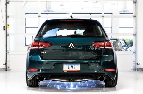 AWE Tuning Volkswagen GTI MK7.5 2.0T Track Edition Exhaust w/Chrome Silver Tips 102mm thumbnail 9