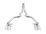 AWE Tuning 2018+ Ford Mustang GT (S550) Cat-Back Exhaust - Track Edition (Quad Chrome Silver Tips) thumbnail 2