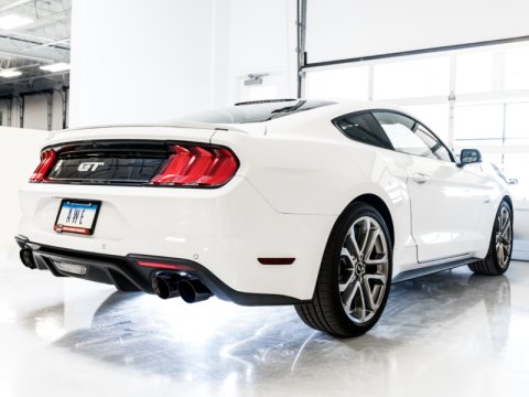 AWE Tuning 2018+ Ford Mustang GT (S550) Cat-Back Exhaust - Track Edition (Quad Diamond Black Tips) thumbnail 5