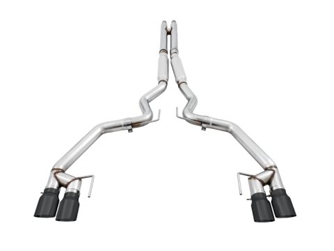 AWE Tuning 2018+ Ford Mustang GT (S550) Cat-Back Exhaust - Track Edition (Quad Diamond Black Tips) thumbnail 6