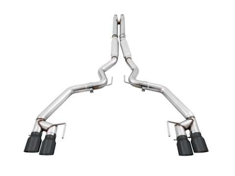 AWE Tuning 2018+ Ford Mustang GT (S550) Cat-Back Exhaust - Track Edition (Quad Diamond Black Tips) thumbnail 8