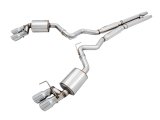 AWE Tuning 2018+ Ford Mustang GT (S550) Cat-Back Exhaust - Touring Edition (Quad Chrome Silver Tips) thumbnail 1