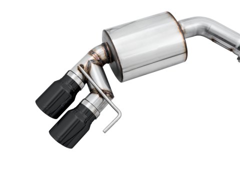 AWE Tuning 2018+ Ford Mustang GT (S550) Cat-Back Exhaust - Touring Edition (Quad Diamond Black Tips) thumbnail 9