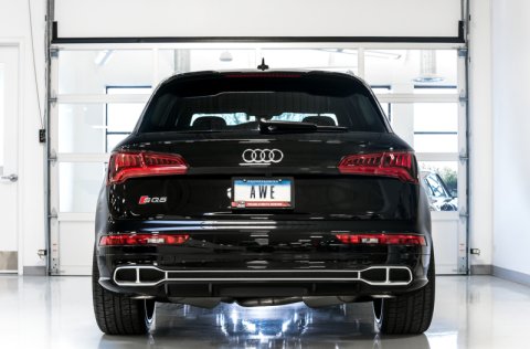 AWE Tuning Audi B9 SQ5 Non-Resonated Touring Edition Cat-Back Exhaust - No Tips (Turn Downs) thumbnail 9