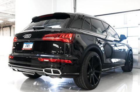 AWE Tuning Audi B9 SQ5 Resonated Touring Edition Cat-Back Exhaust - No Tips (Turn Downs) thumbnail 4