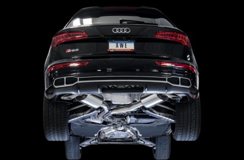 AWE Tuning Audi B9 SQ5 Resonated Touring Edition Cat-Back Exhaust - No Tips (Turn Downs) thumbnail 8