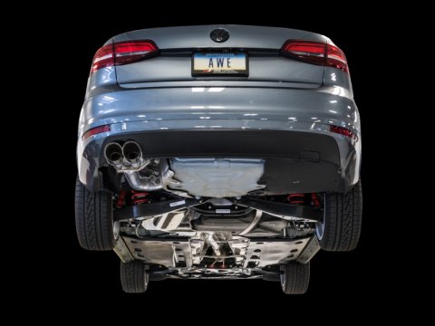 AWE Tuning 09-14 Volkswagen Jetta Mk6 1.4T Track Edition Exhaust - Chrome Silver Tips thumbnail 9