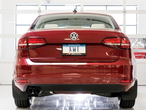 AWE Tuning 09-14 Volkswagen Jetta Mk6 1.4T Track Edition Exhaust - Diamond Black Tips thumbnail 6