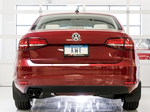 AWE Tuning 09-14 Volkswagen Jetta Mk6 1.4T Track Edition Exhaust - Diamond Black Tips thumbnail 9