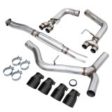 AWE Tuning Subaru WRX/STI VA/GV Sedan Track Edition Exhaust - Diamond Black Tips (102mm) thumbnail 6