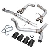 AWE Tuning Subaru WRX/STI VA/GV Sedan Track Edition Exhaust - Diamond Black Tips (102mm) thumbnail 8