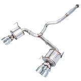 AWE Tuning Subaru STI VA / WRX GV / STI GV Sedan Touring Edition Exhaust - Chrome Silver Tip (102mm) thumbnail 1