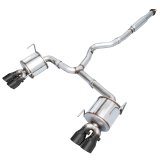 AWE Tuning Subaru STI VA / WRX GV / STI GV Sedan Touring Edition Exhaust - Diamond Black Tip (102mm) thumbnail 1